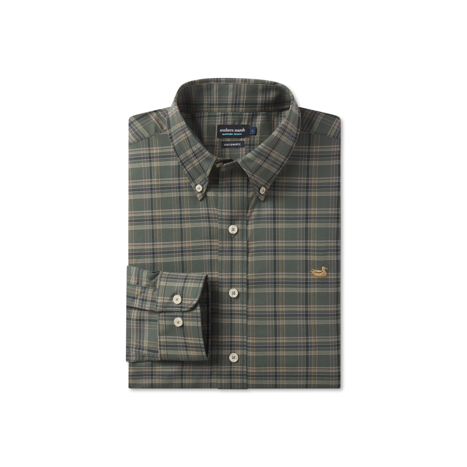 Bristol Performance Plaid Dress Shirt