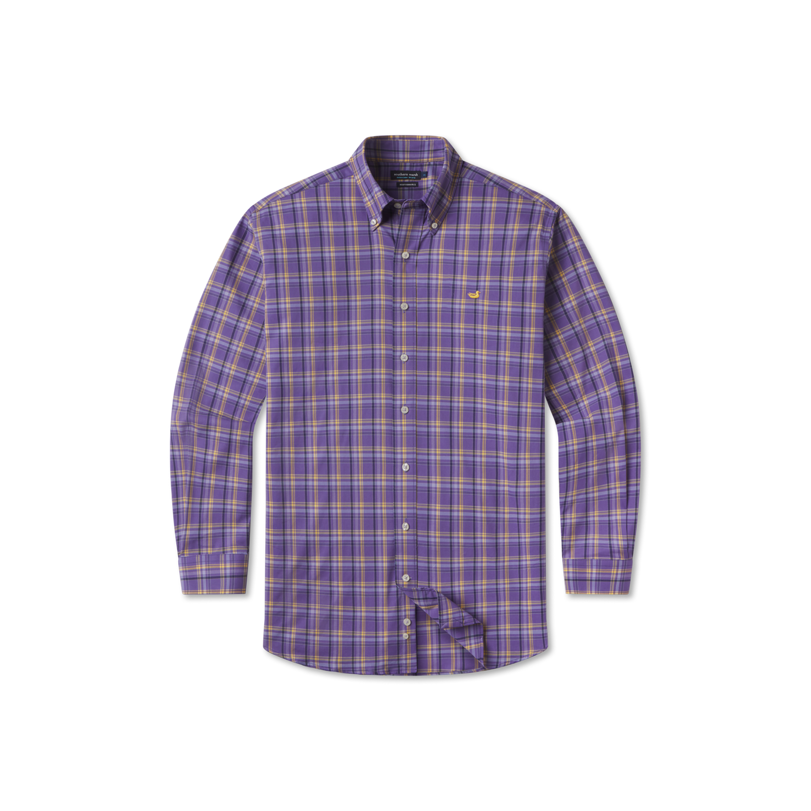 Bristol Performance Plaid Dress Shirt