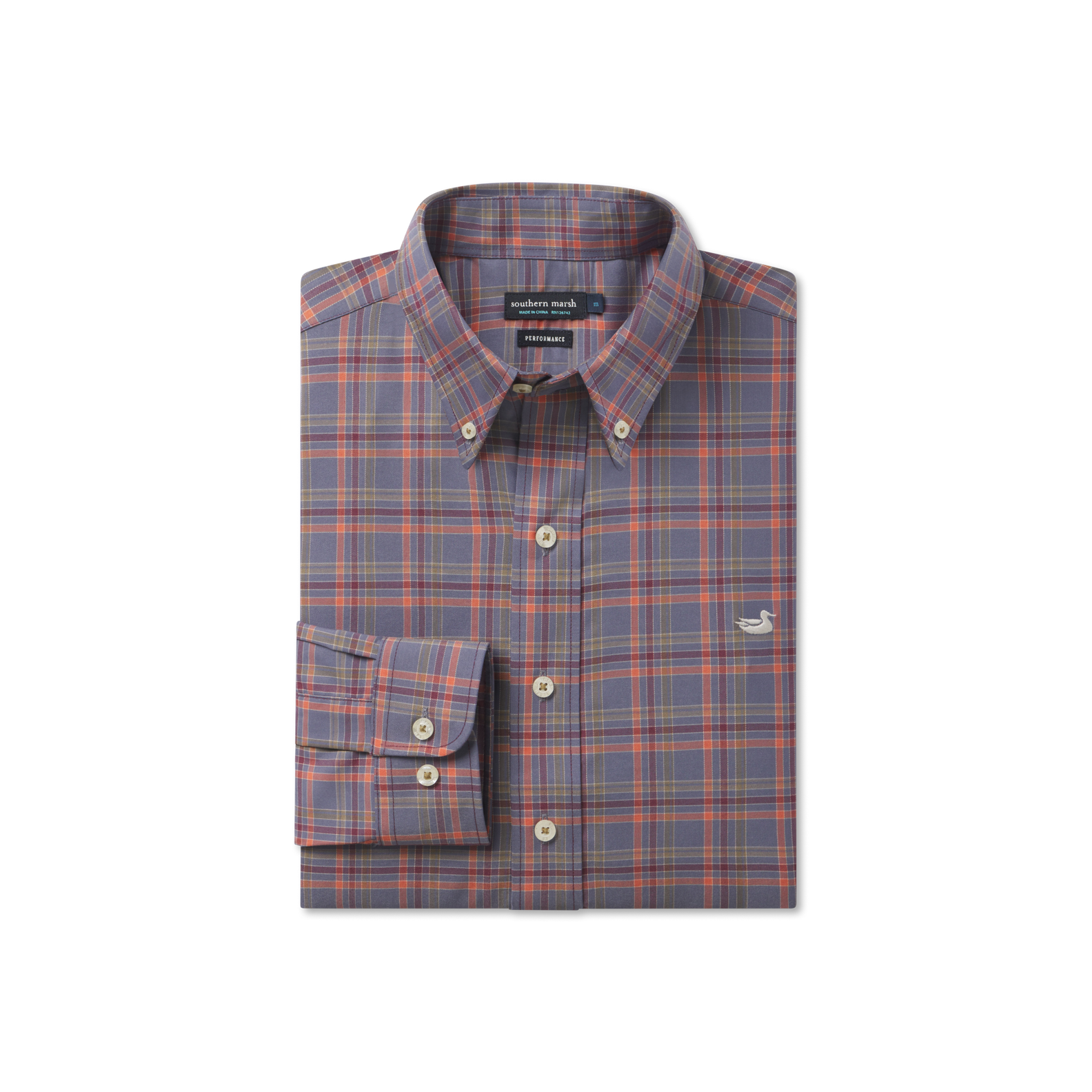 Bristol Performance Plaid Dress Shirt