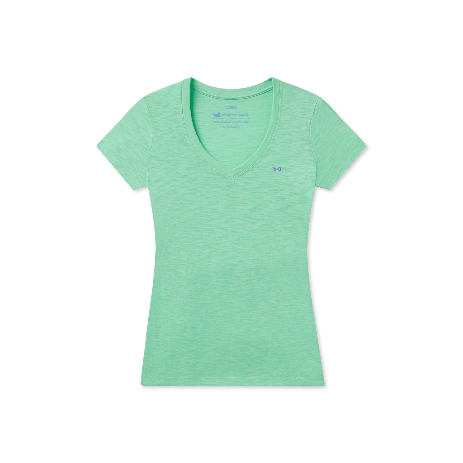 Caroline V-Neck Tee - Slub
