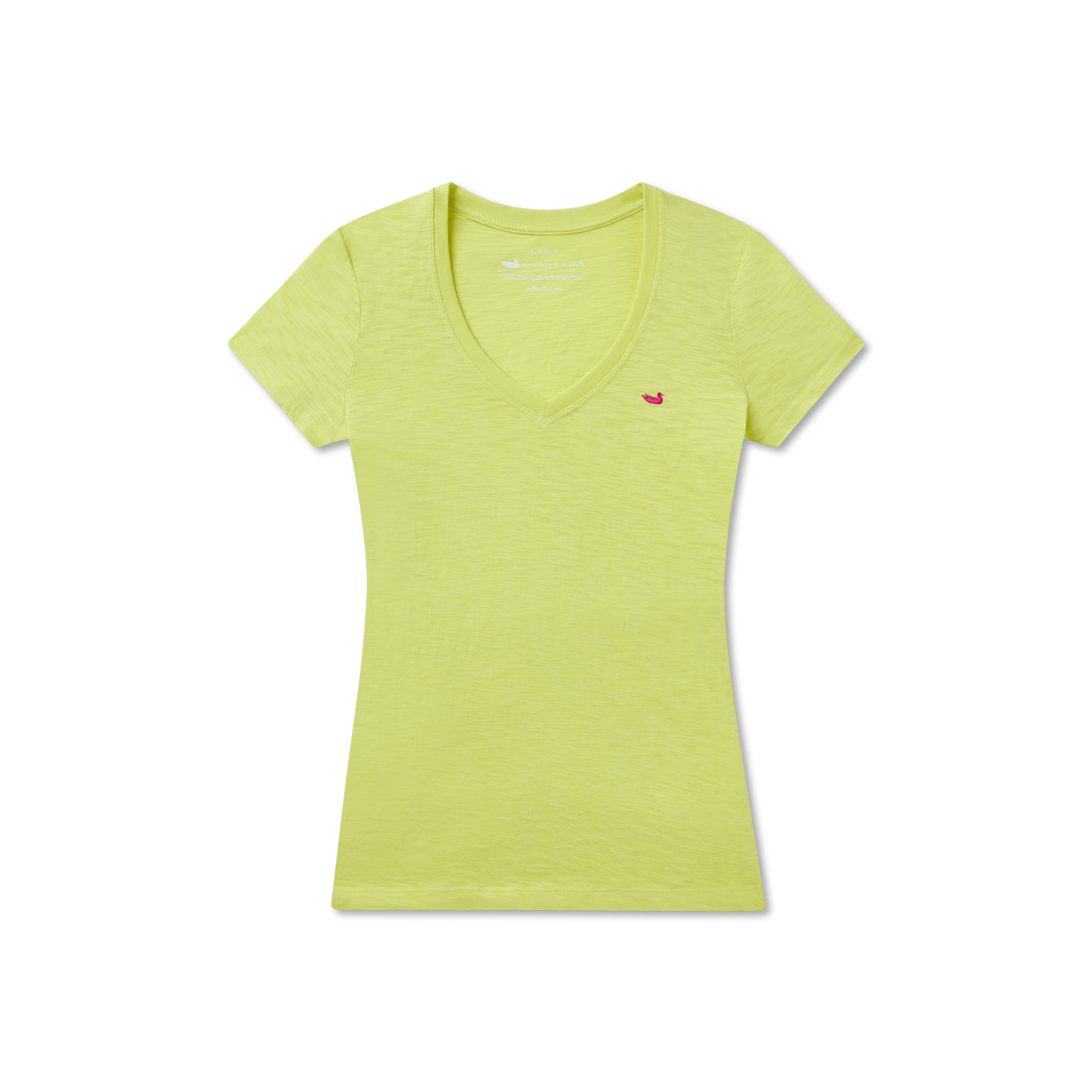 Caroline V-Neck Tee - Slub