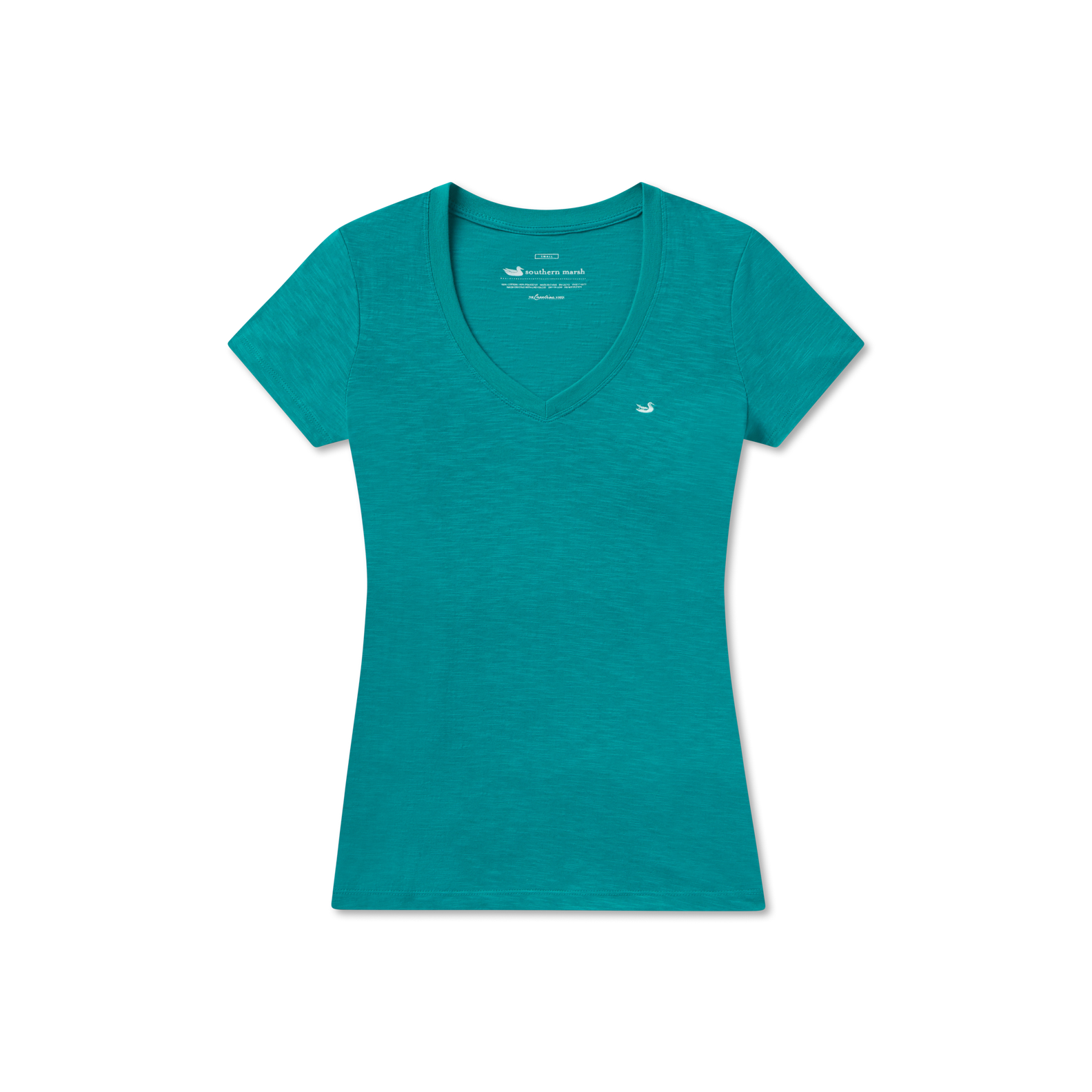 Caroline V-Neck Tee - Slub