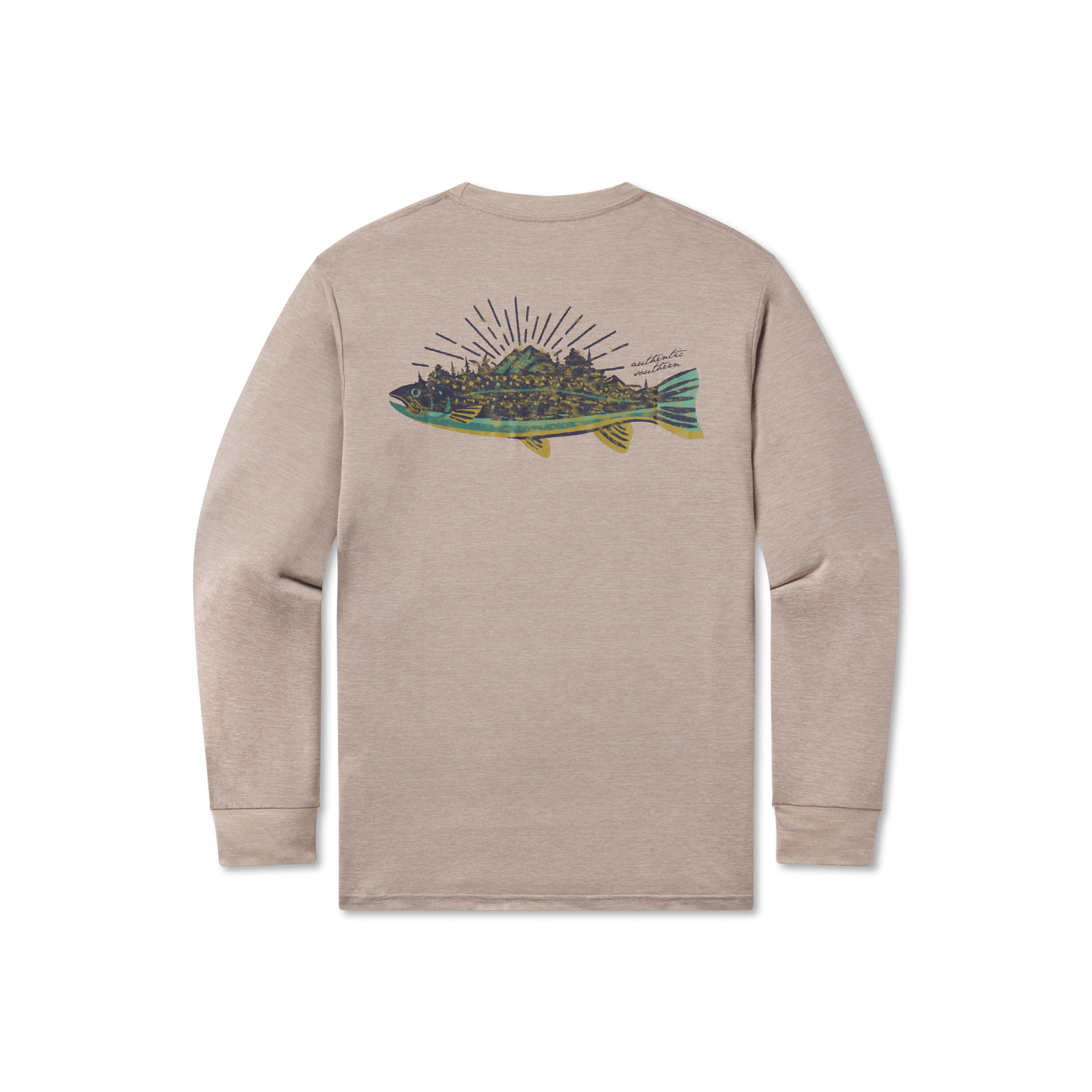 FieldTec™ Heathered Performance Tee - Speckled Sunset - Long Sleeve