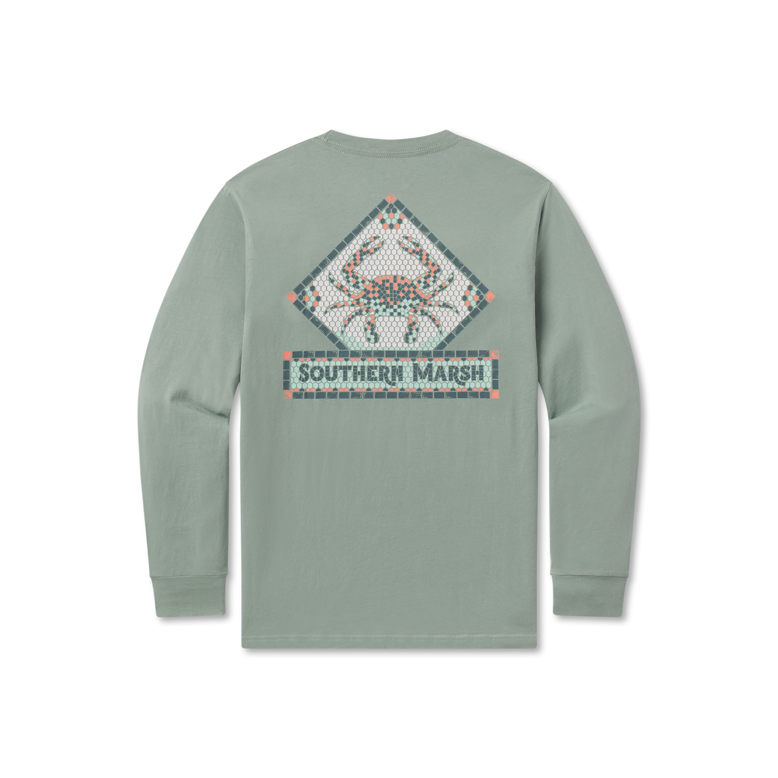 Mosaic Crab Tee - Long Sleeve