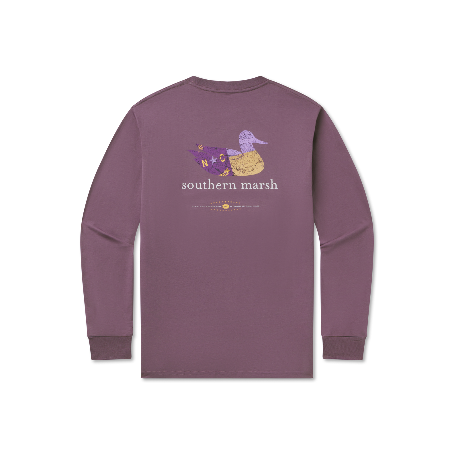 Authentic Heritage Tee - North Carolina - Long Sleeve