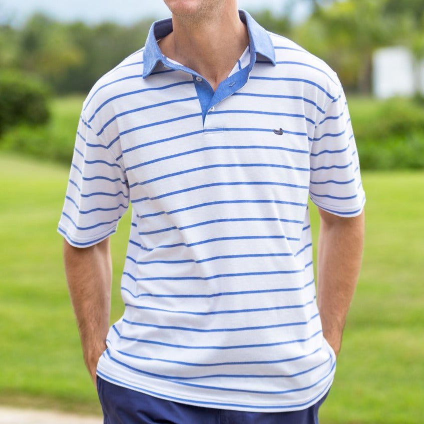 Marina Bay Stripe Polo