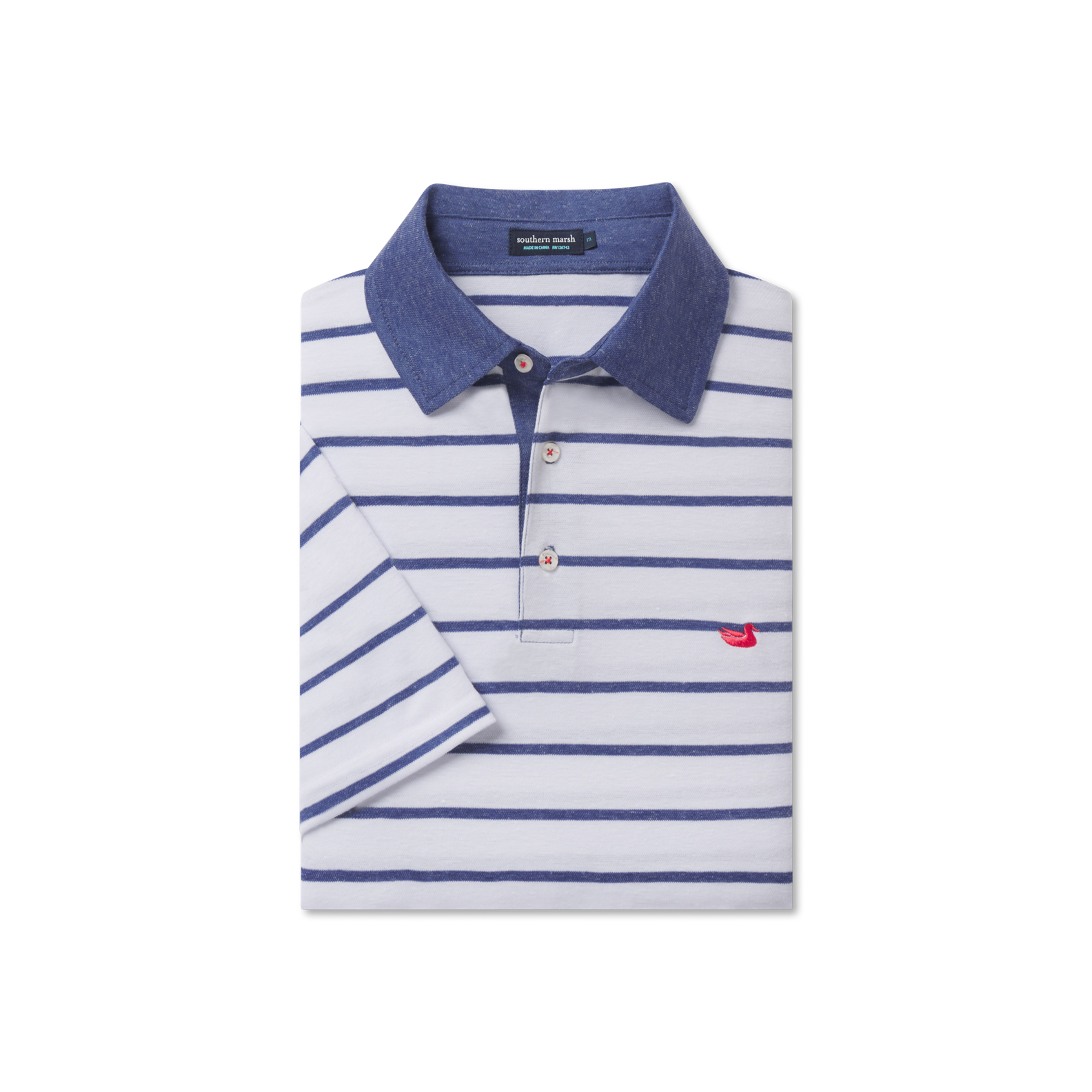 Marina Bay Stripe Polo