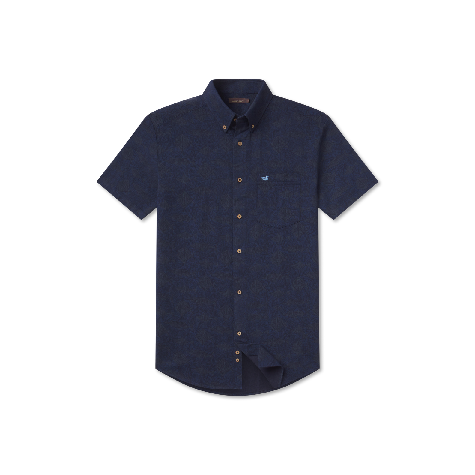 Atoll Woven Shirt - Geometric Fish