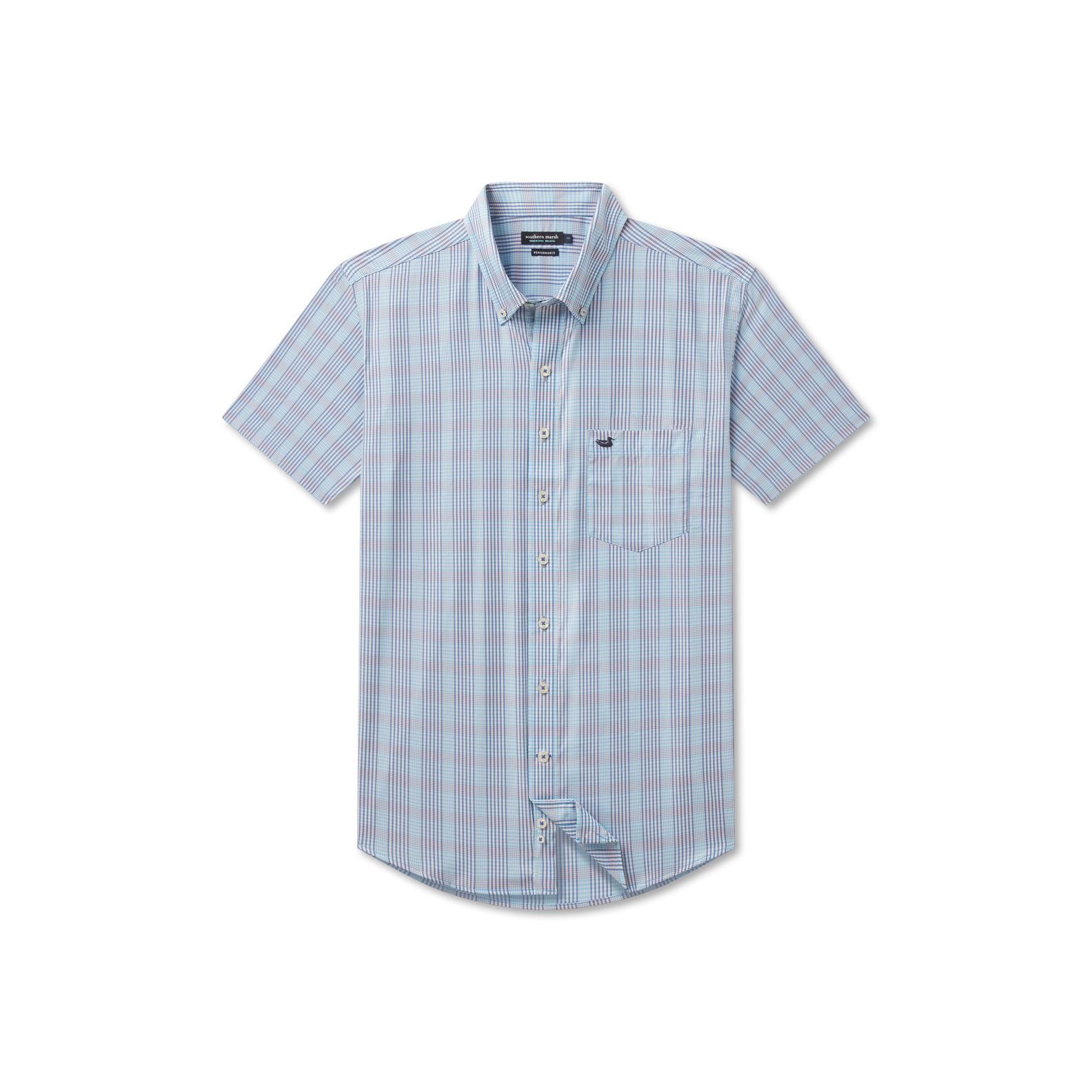 Franklin Performance Gingham Dress Shirt - Short Sleeve