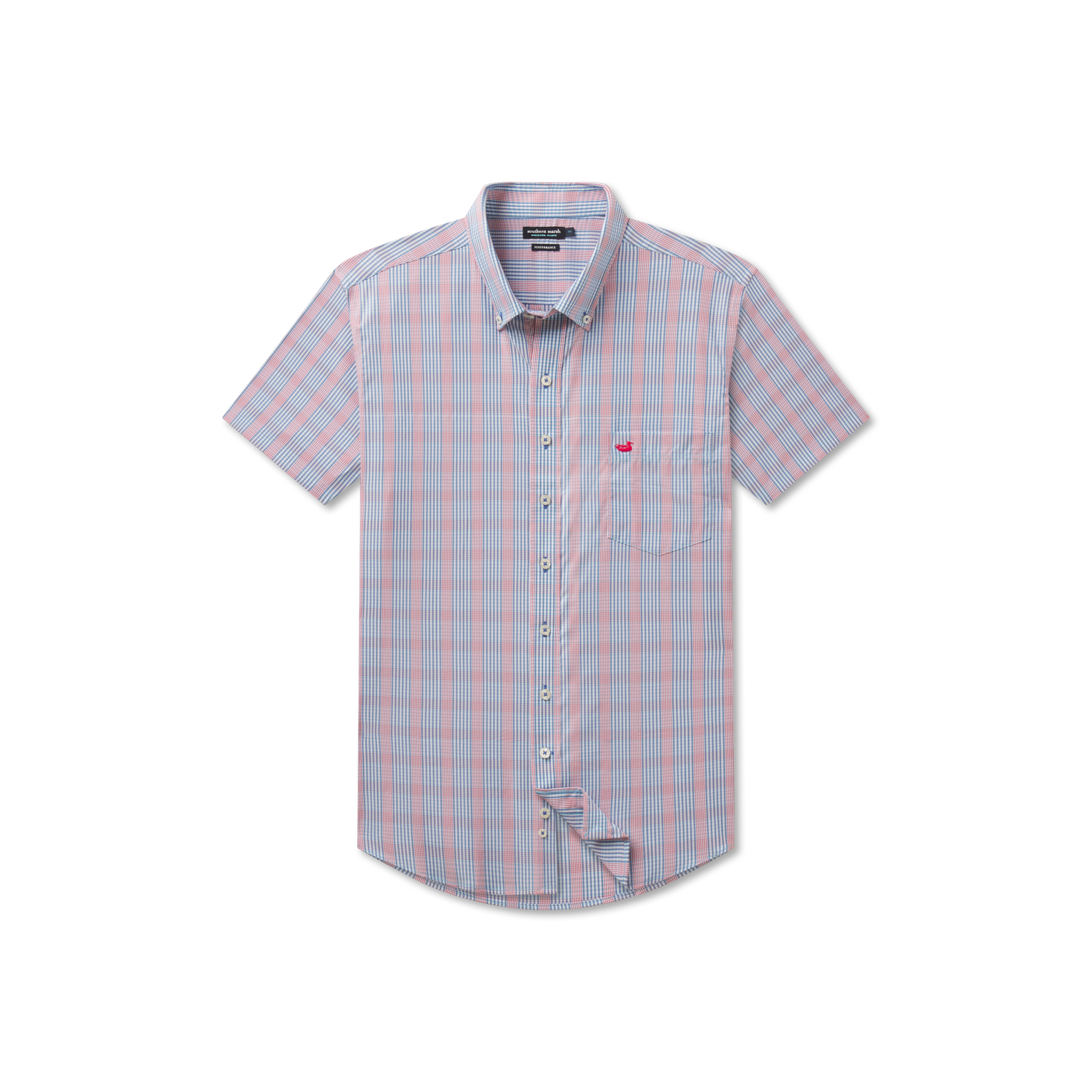 Franklin Performance Gingham Dress Shirt - Short Sleeve