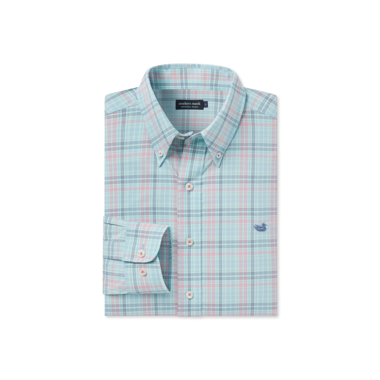 Aiken Windowpane Wrinkle Free Dress Shirt